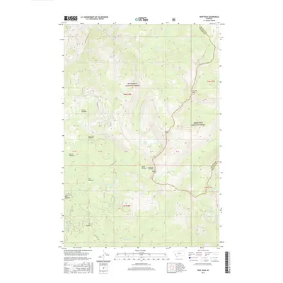 2017 Map of Kent Peak, 2017 Print