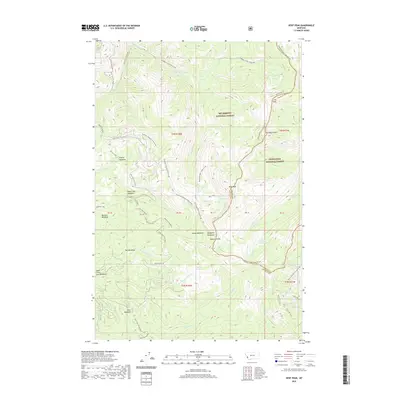 2020 Map of Kent Peak, 2020 Print