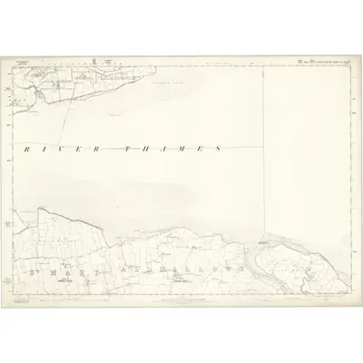 1860 Map of Kent V, 1869 Print