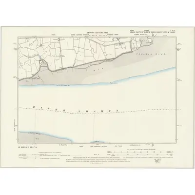 1895 Map of Kent V.NW, 1898 Print