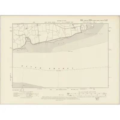 1906 Map of Kent V.NW, 1910 Print