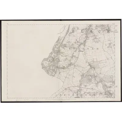 1863 Map of Kent VII, 1870 Print