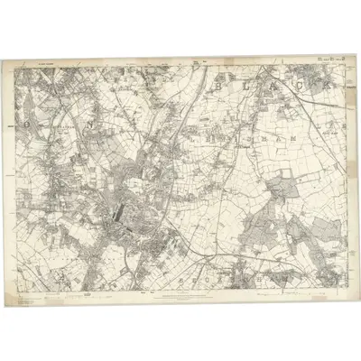 1863 Map of Kent VII, 1870 Print