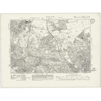 1930 Map of Kent VII.SE, 1934 Print