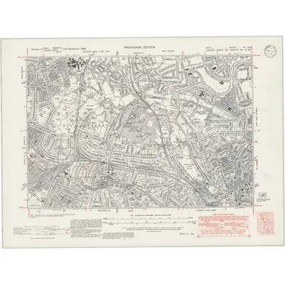 1938 Map of Kent VII.SE, 1946 Print