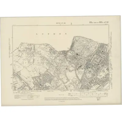 1910 Map of Kent VII.SW, 1915 Print