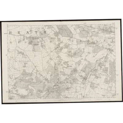 1862 Map of Kent VIII, 1870 Print