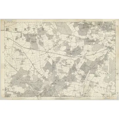 1862 Map of Kent VIII, 1870 Print