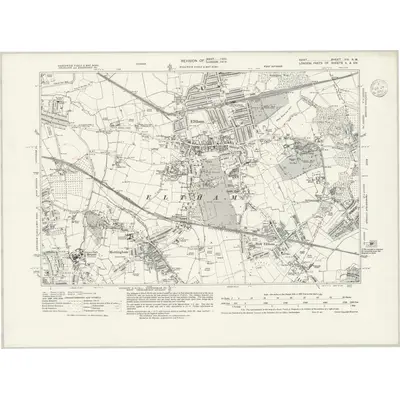1930 Map of Kent VIII.NW, 1939 Print