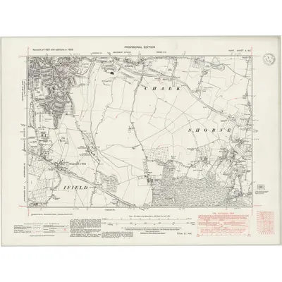 1938 Map of Kent X.SE, 1947 Print