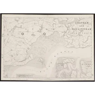 1862 Map of Kent XII, 1870 Print