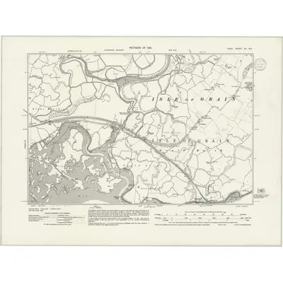 1931 Map of Kent XII.NE, 1939 Print