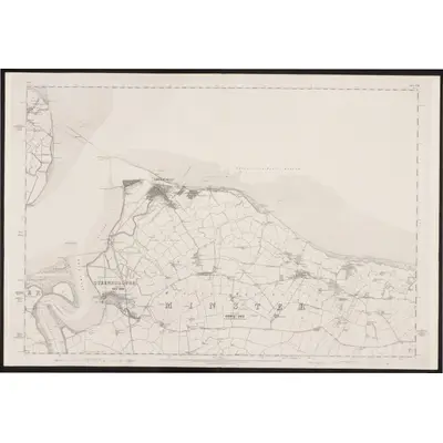 1864 Map of Kent XIII (inset VI), 1869 Print