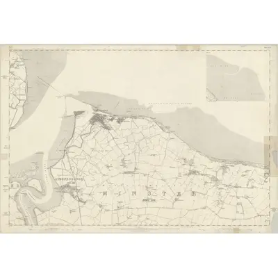 1864 Map of Kent XIII (inset VI), 1869 Print