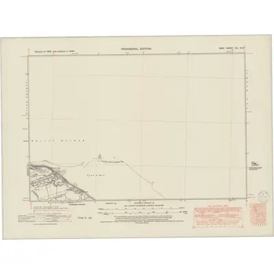 1946 Map of Kent XIII.NE, 1950 Print