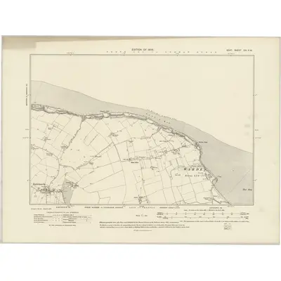 1906 Map of Kent XIV.SW, 1908 Print