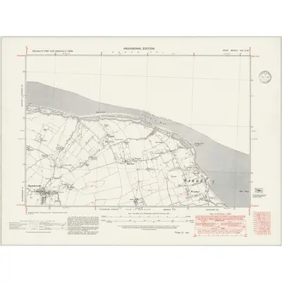 1938 Map of Kent XIV.SW, 1946 Print