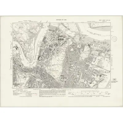 1932 Map of Kent XIX.NE, 1936 Print