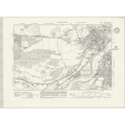 1931 Map of Kent XIX.NW, 1935 Print