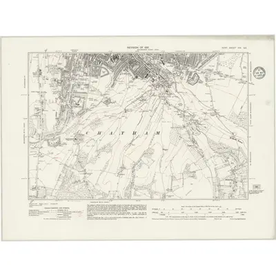 1931 Map of Kent XIX.SE, 1935 Print