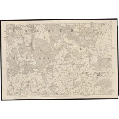 1868 Map of Kent XL, 1871 Print