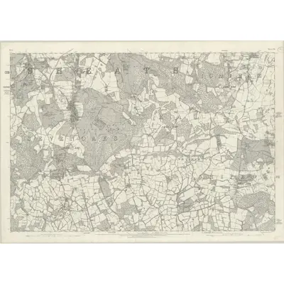 1868 Map of Kent XL, 1871 Print