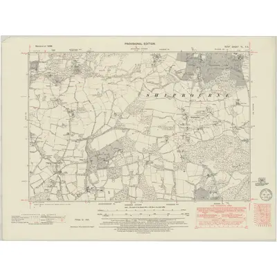 1936 Map of Kent XL.SE, 1949 Print