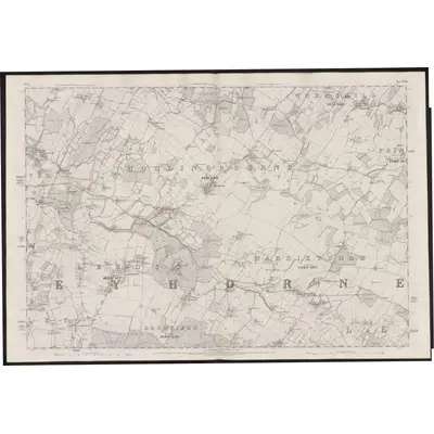 1865 Map of Kent XLIII, 1870 Print