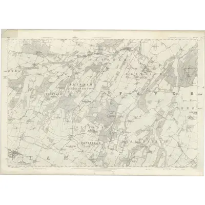 1866 Map of Kent XLIV, 1876 Print