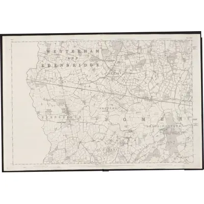 1869 Map of Kent XLIX, 1872 Print