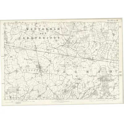 1869 Map of Kent XLIX, 1872 Print
