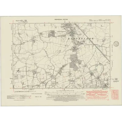 1936 Map of Kent XLIX.SW, 1948 Print