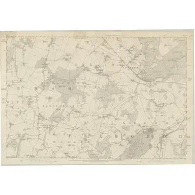 1872 Map of Kent XLV, 1877 Print