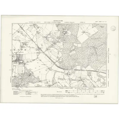 1906 Map of Kent XLV.NE, 1939 Print