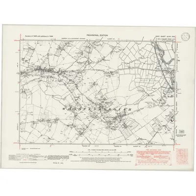 1938 Map of Kent XLVIII.NW, 1946 Print