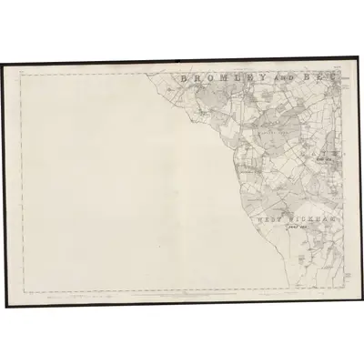 1868 Map of Kent XV, 1871 Print