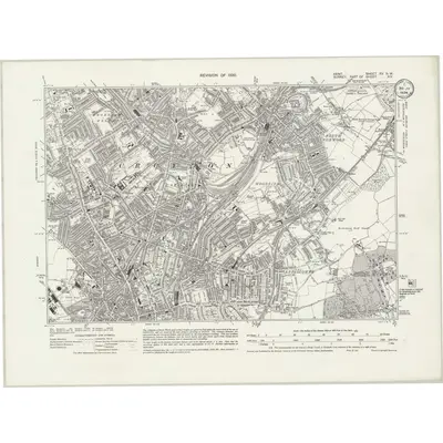 1930 Map of Kent XV.NW, 1934 Print