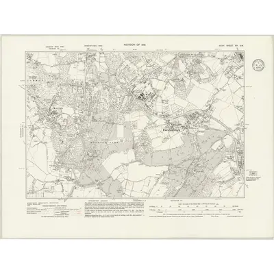 1931 Map of Kent XVI.SW, 1935 Print