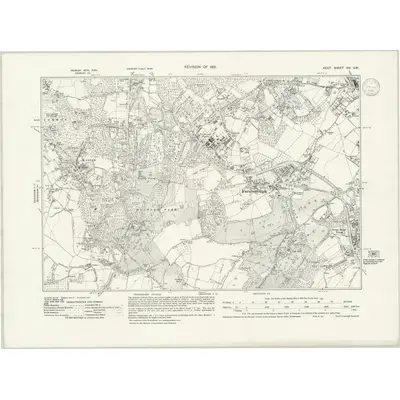 1931 Map of Kent XVI.SW, 1939 Print