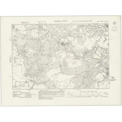 1938 Map of Kent XVI.SW, 1943 Print