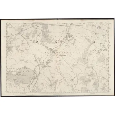 1867 Map of Kent XVII, 1870 Print
