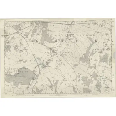 1867 Map of Kent XVII, 1870 Print