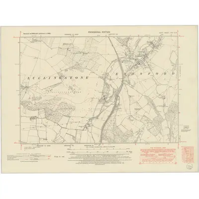 1946 Map of Kent XVII.SW, 1952 Print