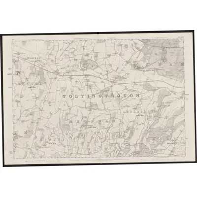 1864 Map of Kent XVIII, 1869 Print