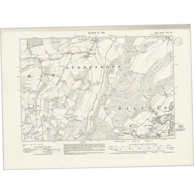 1936 Map of Kent XVIII.SE, 1940 Print