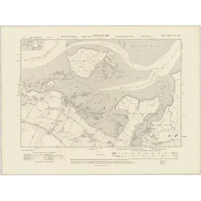 1906 Map of Kent XX.NW, 1909 Print