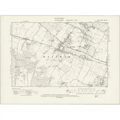 1931 Map of Kent XX.SW, 1941 Print