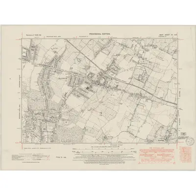 1938 Map of Kent XX.SW, 1950 Print
