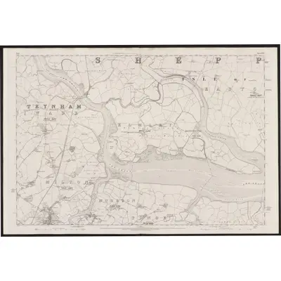 1865 Map of Kent XXI, 1869 Print