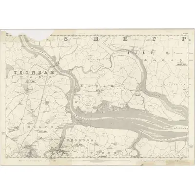1865 Map of Kent XXI, 1869 Print